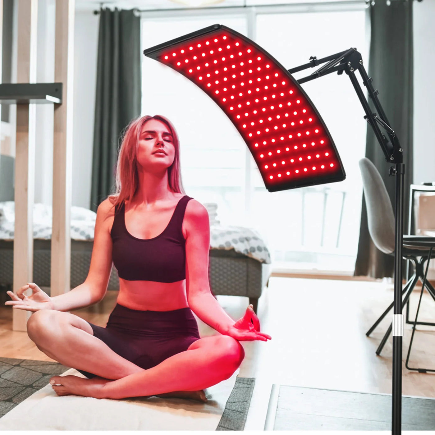 Red & Infrared Light Therapy Lamp – 660nm + 850nm with Stand