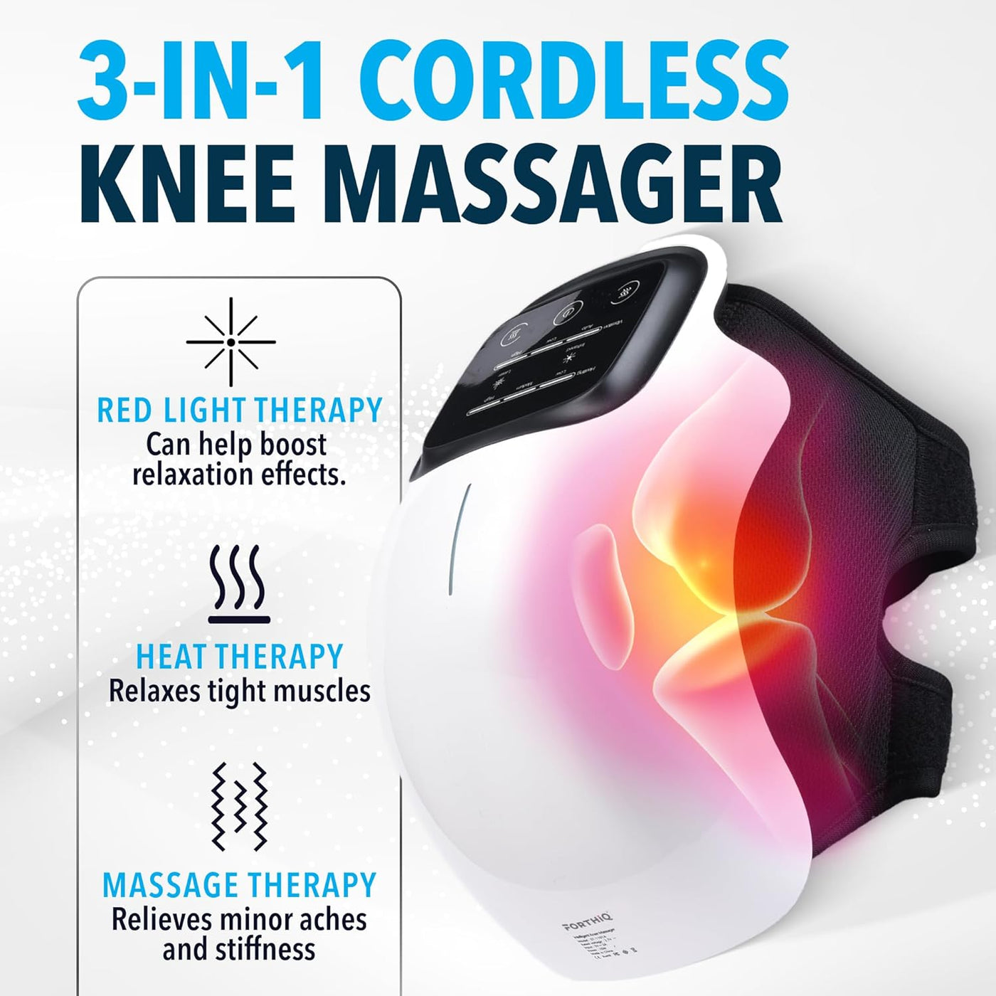 “Masazze™ 3-in-1 Knee Massager – Heat, Vibration & Compression”